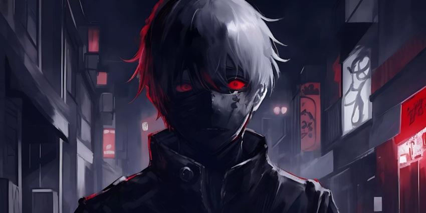 Kaneki Half-Ghoul Art HD Wallpaper