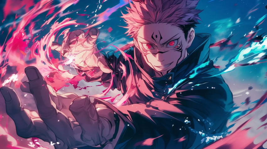 Jujutsu Kaisen: Marked Forehead Action Wallpaper