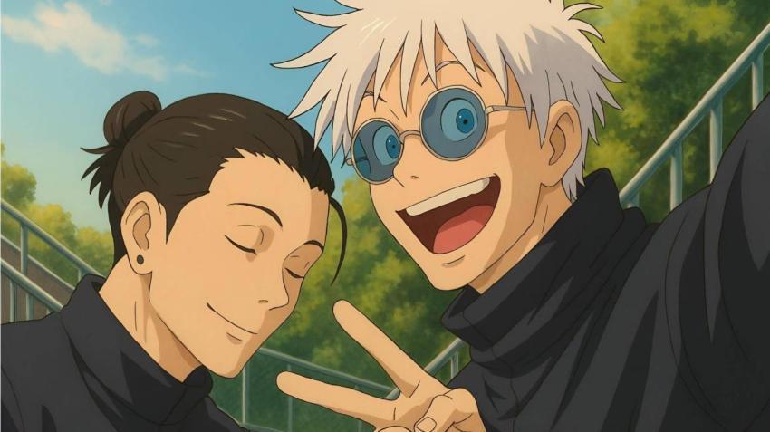 Gojo and Suguru Desktop 4K Wallpaper