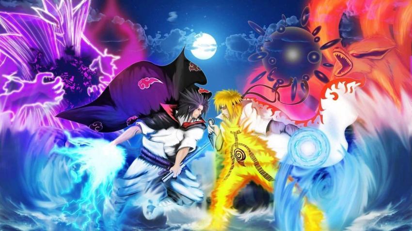 Naruto vs Sasuke Epic Battle HD Wallpaper