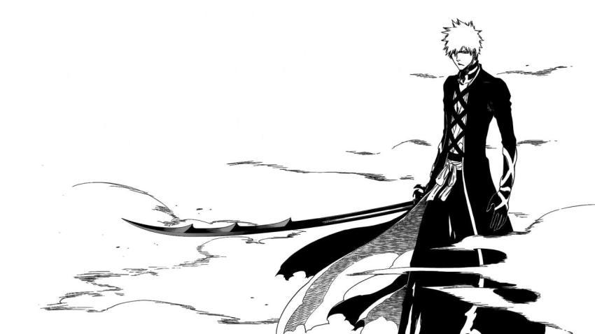 Shinigami in Black and White: Bleach Background