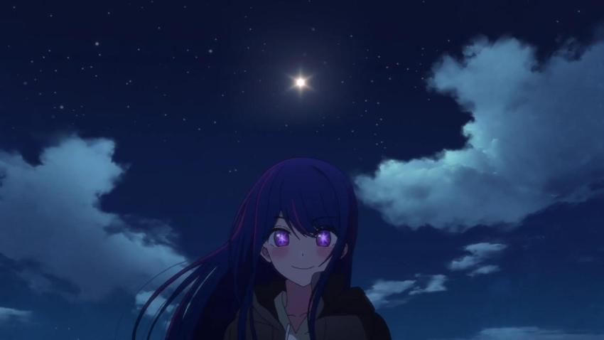 Oshi no Ko: Ai Hoshino Under the Stars Wallpaper