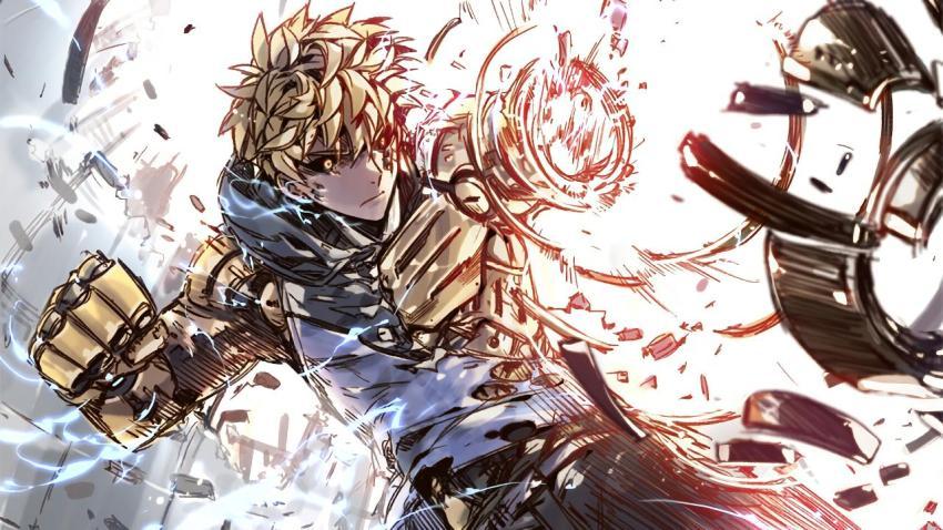 Genos Unleashes His Power Desktop Wallpaper