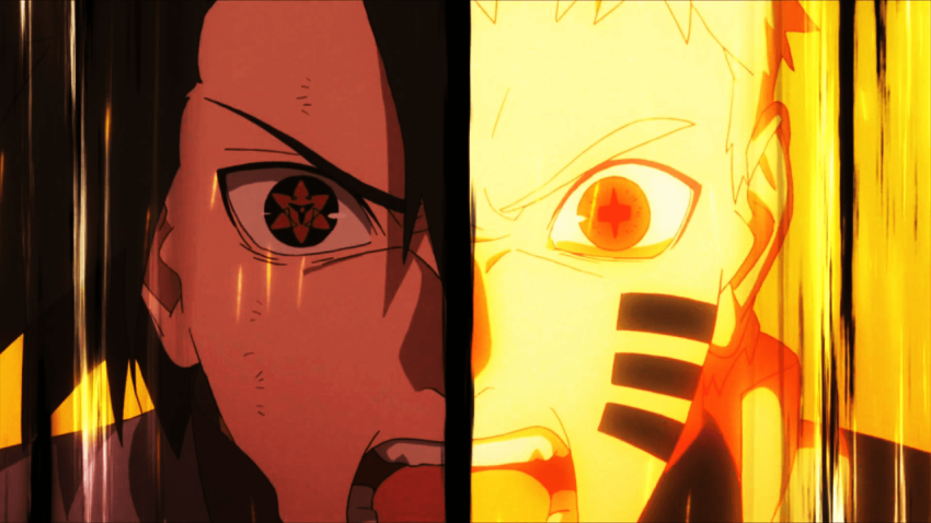 Naruto vs. Sasuke Desktop Wallpaper