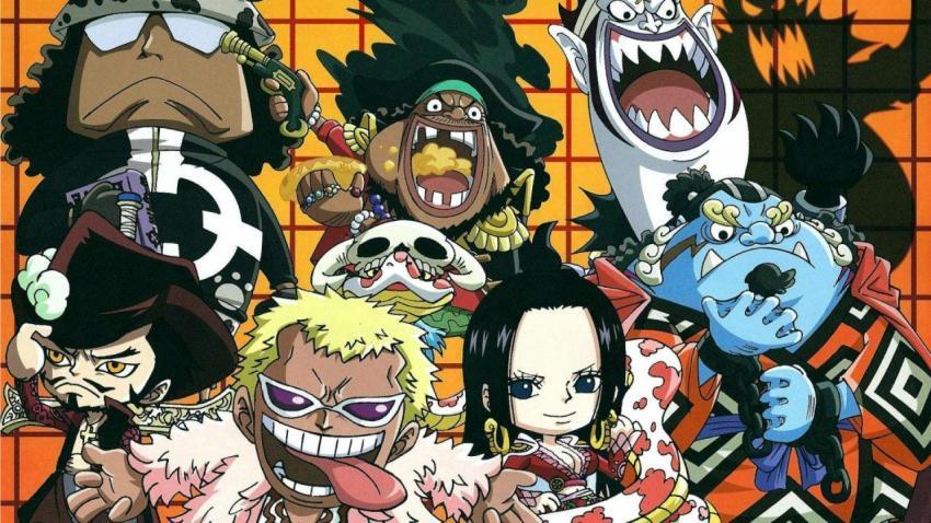 One Piece Comical Style HD Wallpaper