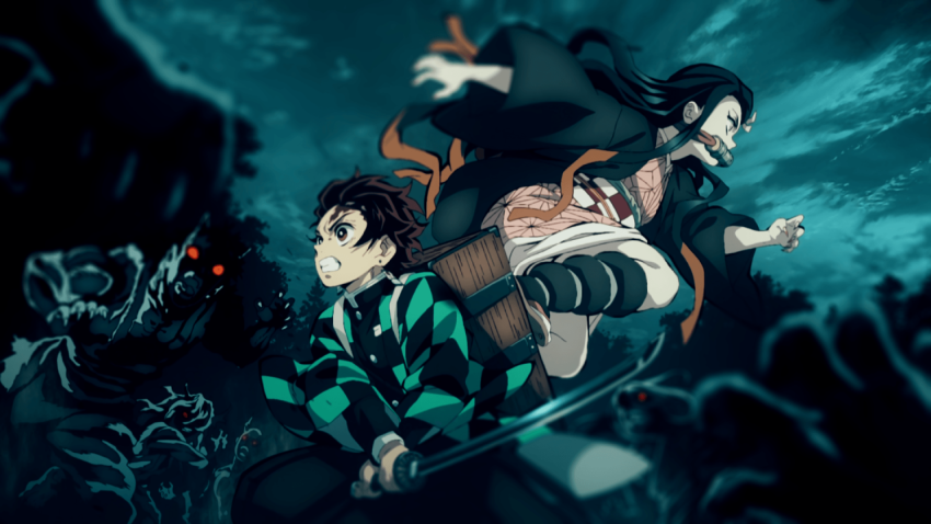 Demon Slayer Tanjiro Sabito Fight Wallpaper