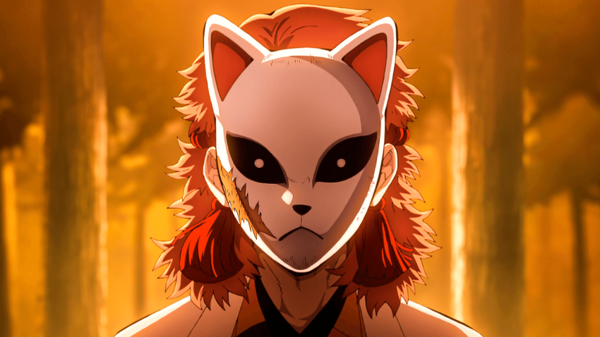 Sabito Fox Mask Wallpaper HD 4K