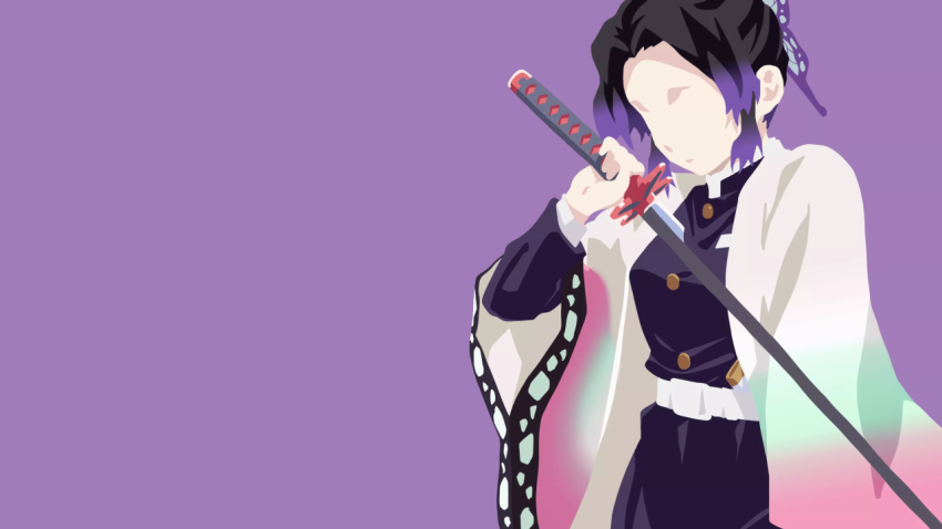 Shinobu Kocho Minimalist Wallpaper HD 4K