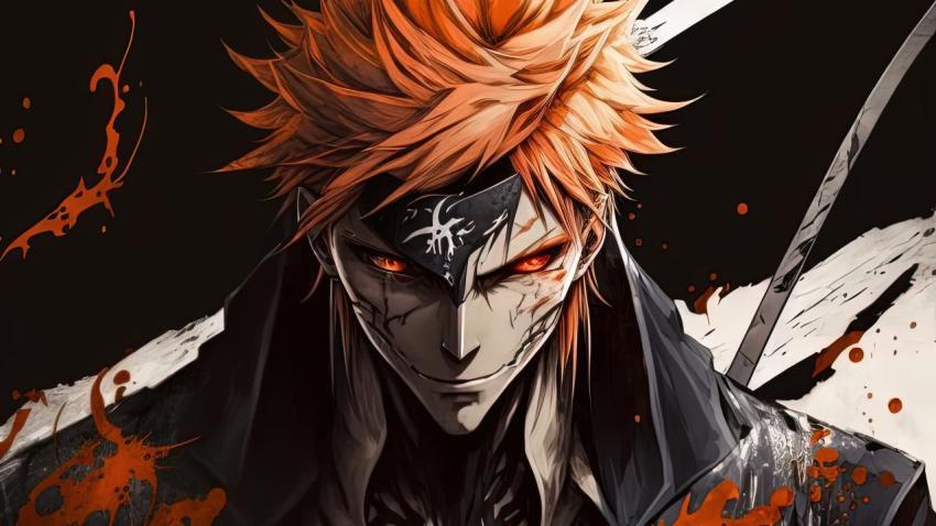 Bleach Hollow Ichigo Close Up 4K Wallpaper