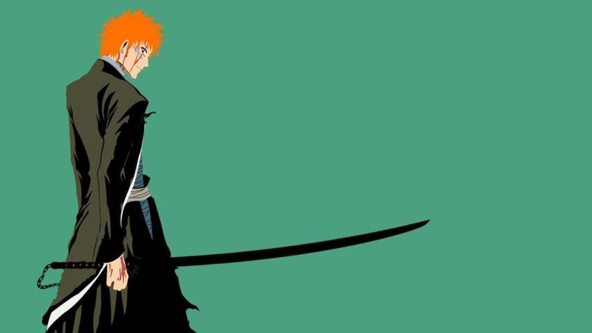 Minimalist Ichigo Back View Wallpaper HD