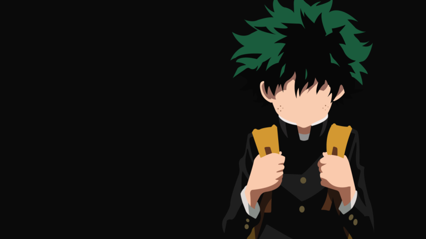 Minimalist Deku Portrait Wallpaper HD