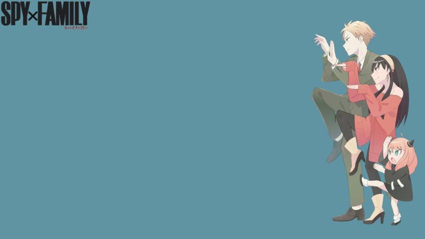 Spy x Family Minimalist Art Wallpaper HD