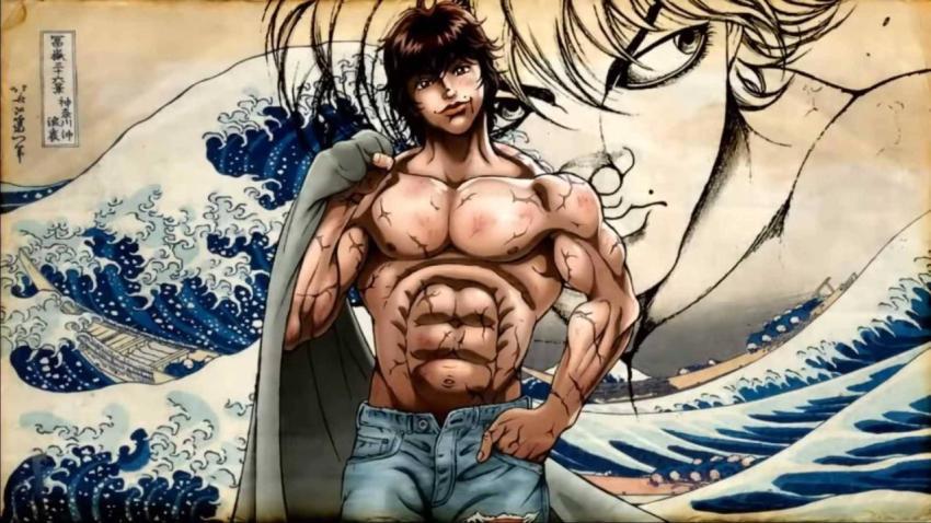 Baki Hanma Great Wave Wallpaper