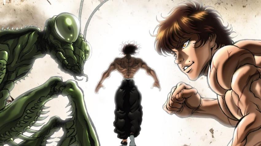 Baki vs Mantis vs Yujiro Wallpaper