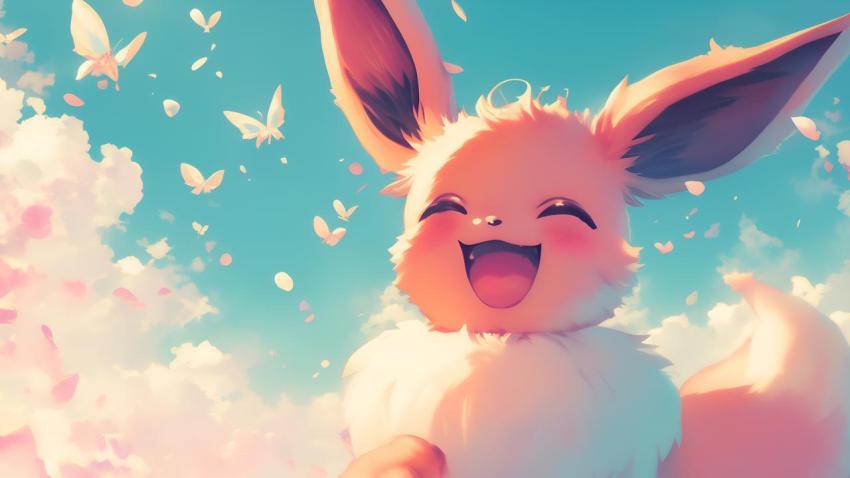 Cute Eevee Pokémon 4k Wallpaper
