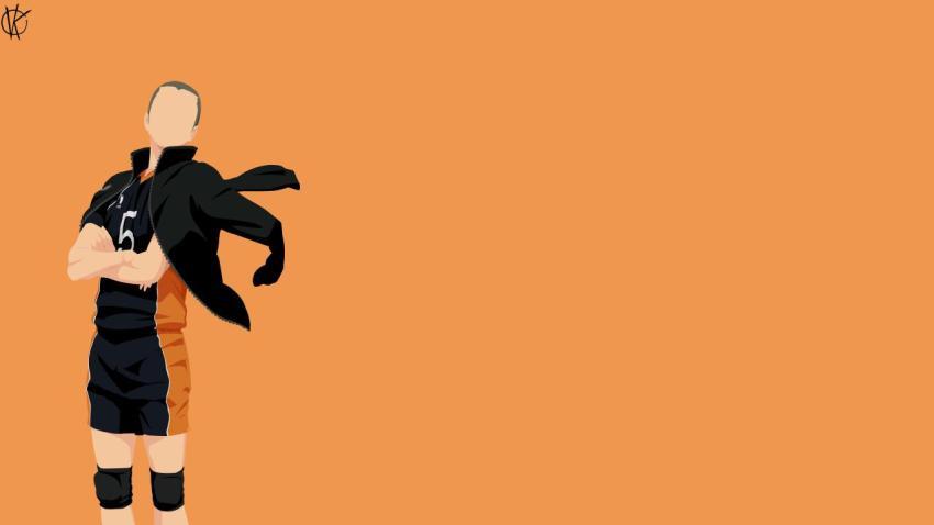 4K Haikyu!! Wallpaper - Ryūnosuke Tanaka Dynamic Pose