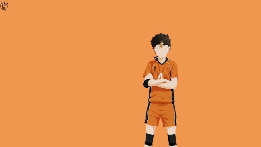 4K Haikyu!! Wallpaper - Yū Nishinoya Guardian Stance