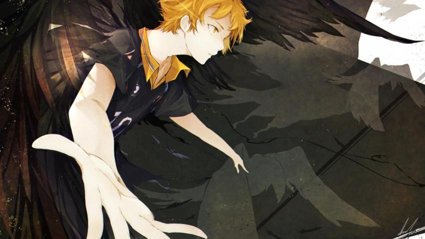 4K Haikyu!! Wallpaper - Winged Tsukishima Fantasy Art