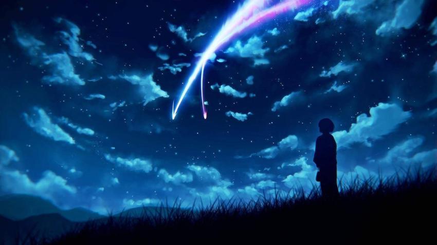 Mitsuha Under the Comet 4K Desktop Wallpaper