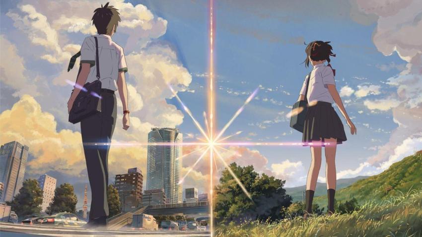 Taki and mitsuha parallel worlds 4K desktop wallpaper