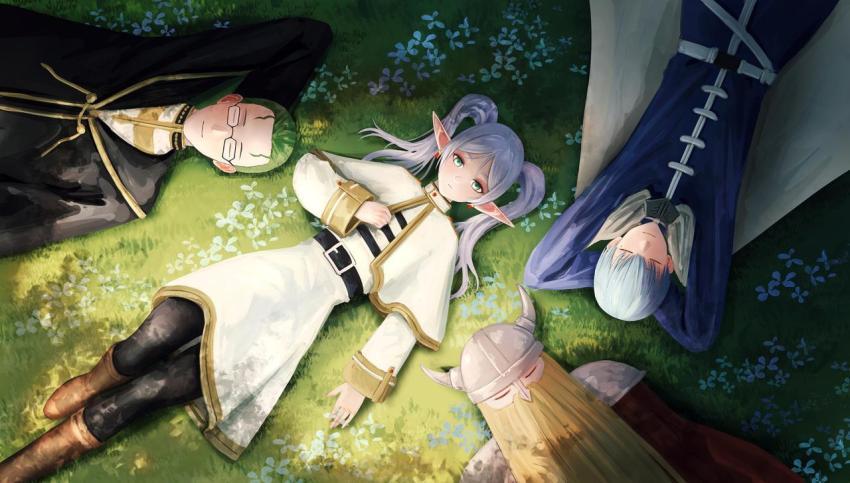 Frieren and Party Relaxing 4K Desktop Wallpaper