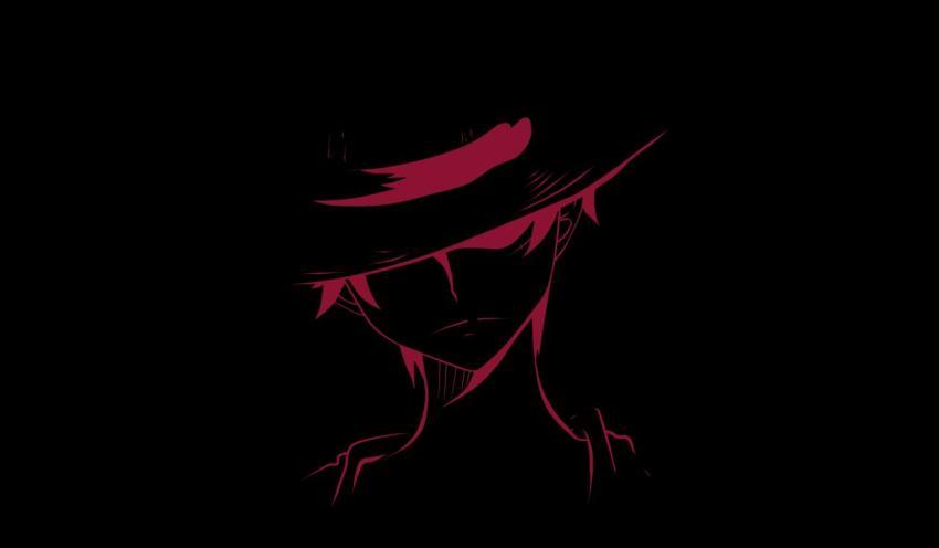 Dark Luffy Silhouette HD Desktop Background