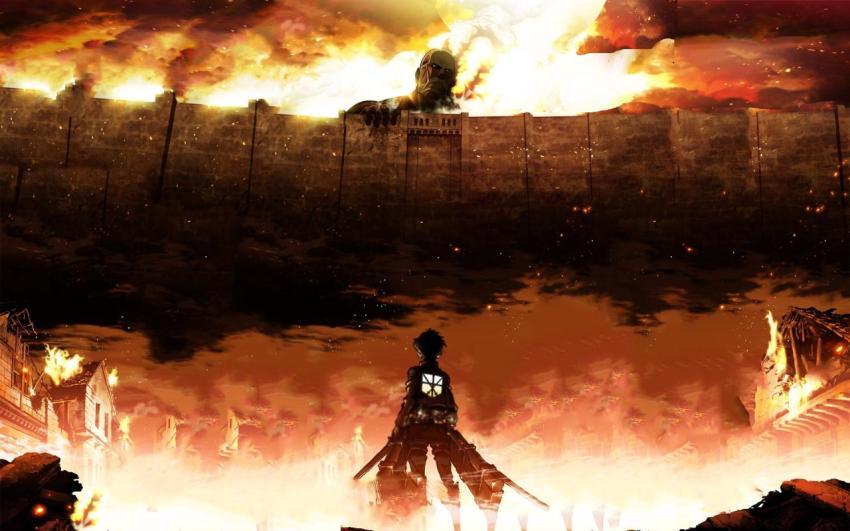 Attack on Titan Wallpaper: Facing the Wall