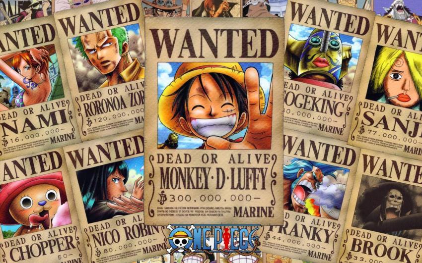 One Piece: Wanted Posters Collage