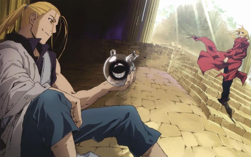 Fullmetal Alchemist: Edward, Father, and Mustang