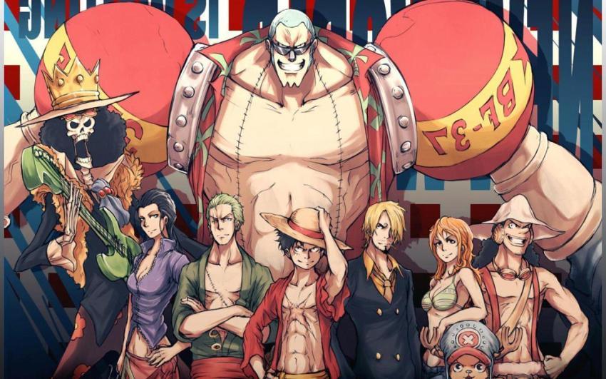 Straw Hat Crew Modern Art Wallpaper HD 4K