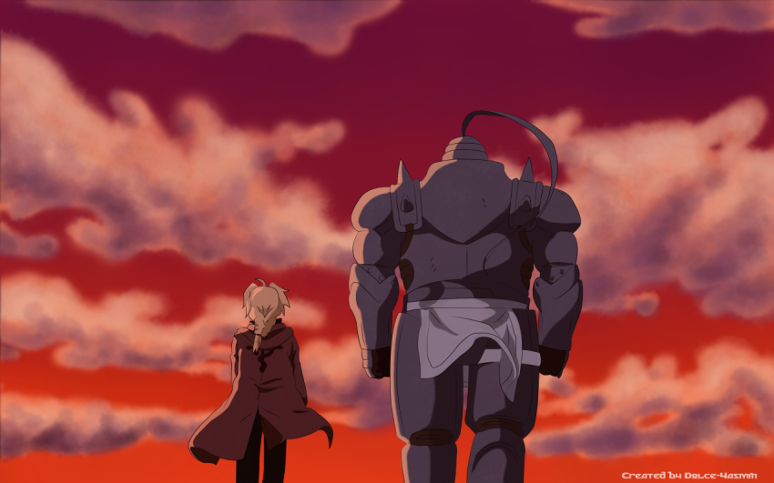 Alphonse Elric Sunset Wallpaper HD 4K