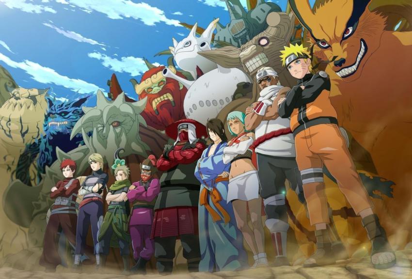 Naruto and the Tailed Beasts 4K Wallpaper