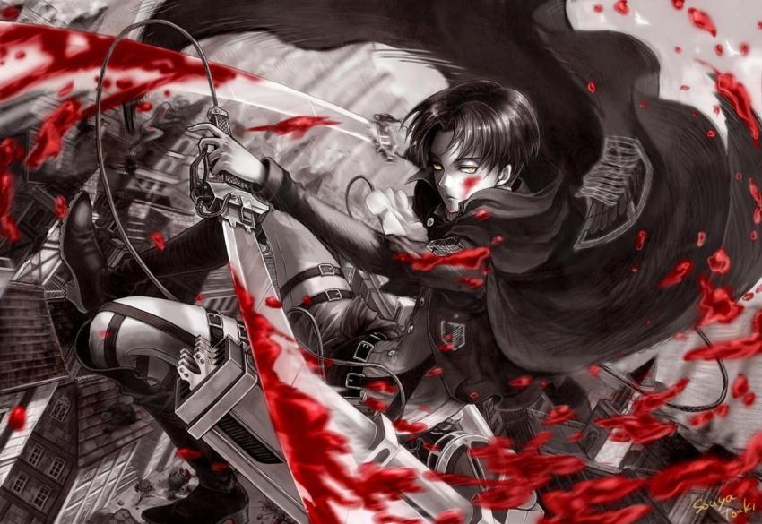 Levi Ackerman Blood Wallpaper