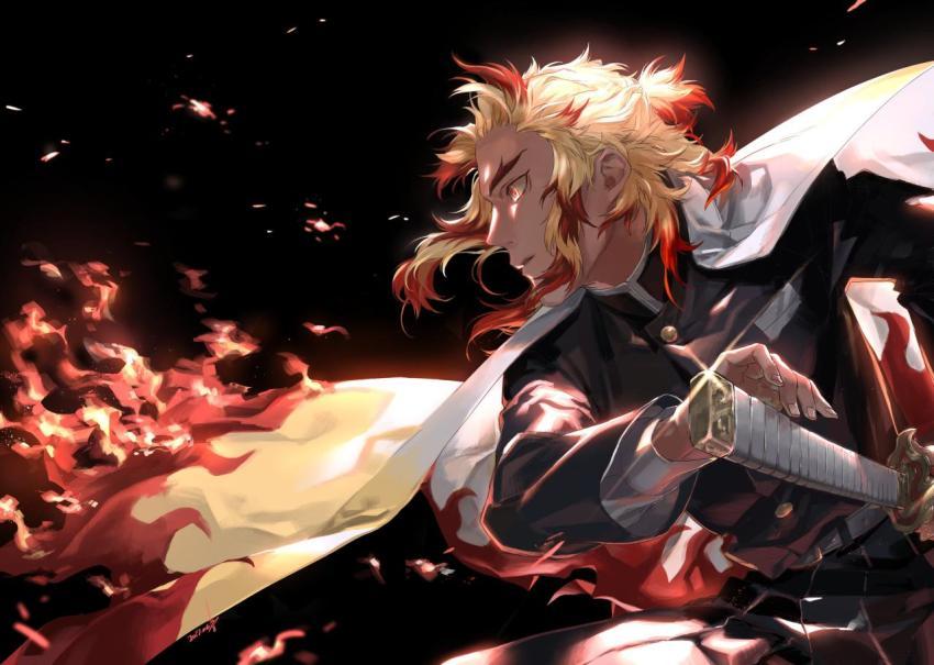 Flame Hashira: Kyojuro Rengoku HD Wallpaper