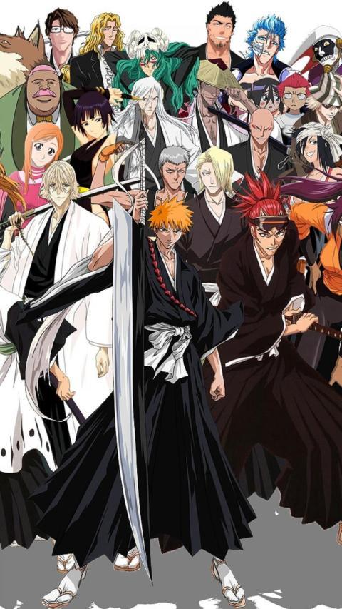 Bleach Soul Reaper Group Mobile Wallpaper