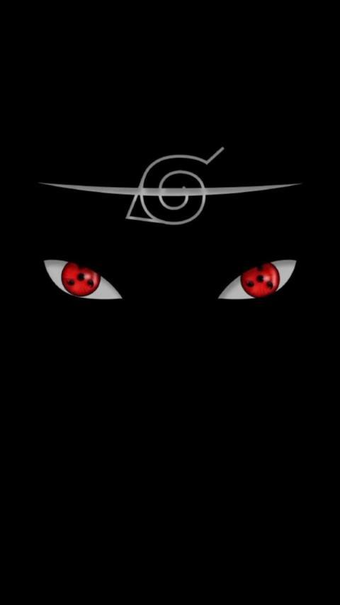 Sharingan Eyes Black Naruto Iphone Wallpaper