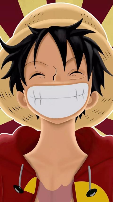 Luffy Grin Portrait Phone Wallpaper HD 4K