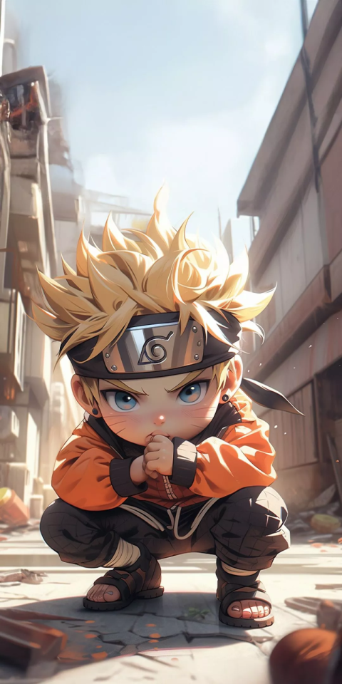 Chibi Naruto: Urban Ninja Mobile Wallpaper