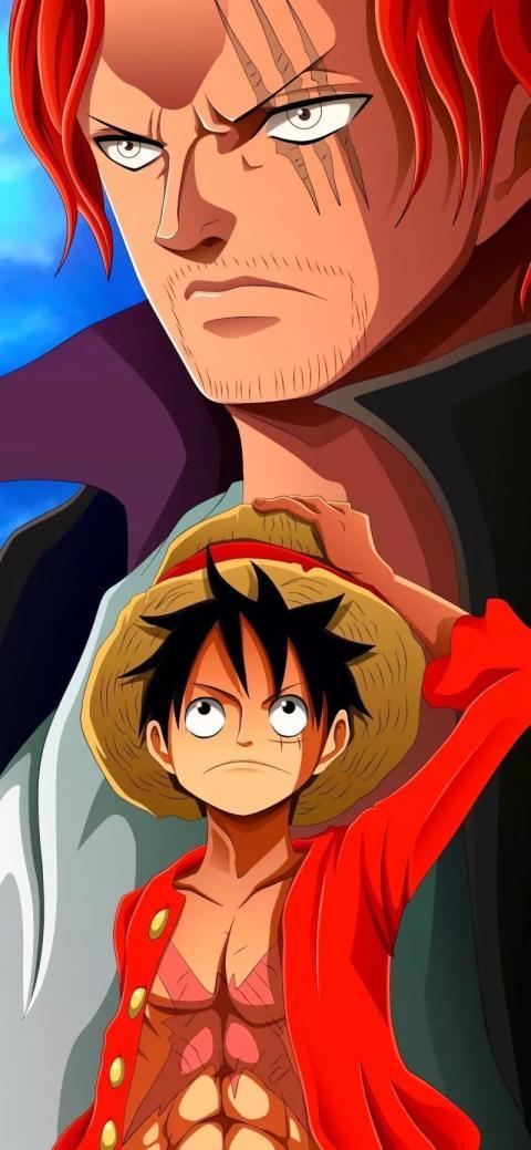 Shanks and Luffy Iphone Wallpaper HD 4K