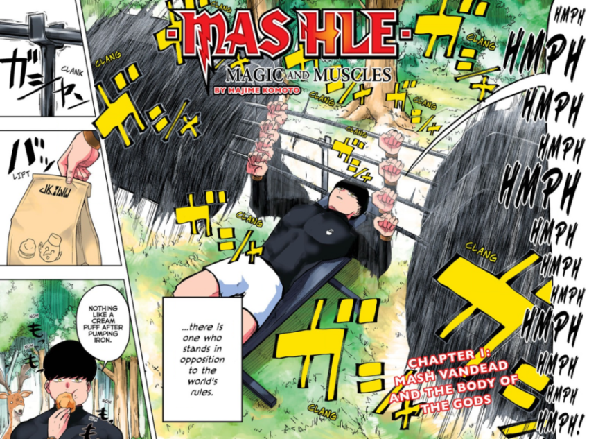 Mash Burnedead Workout 4K manga Wallpaper