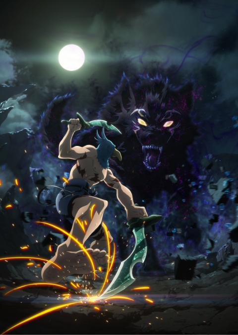 Sunraku vs Night Wolf 4K Mobile Wallpaper