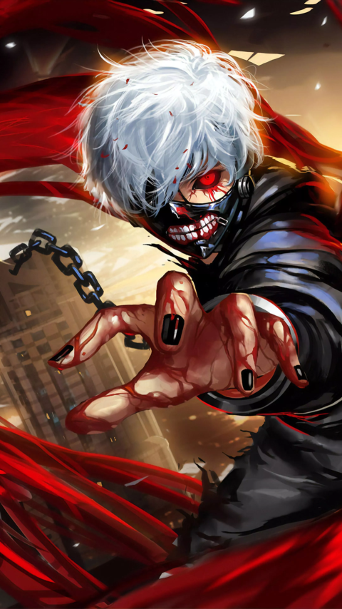 Kaneki Action Shot - Tokyo Ghoul Wallpaper