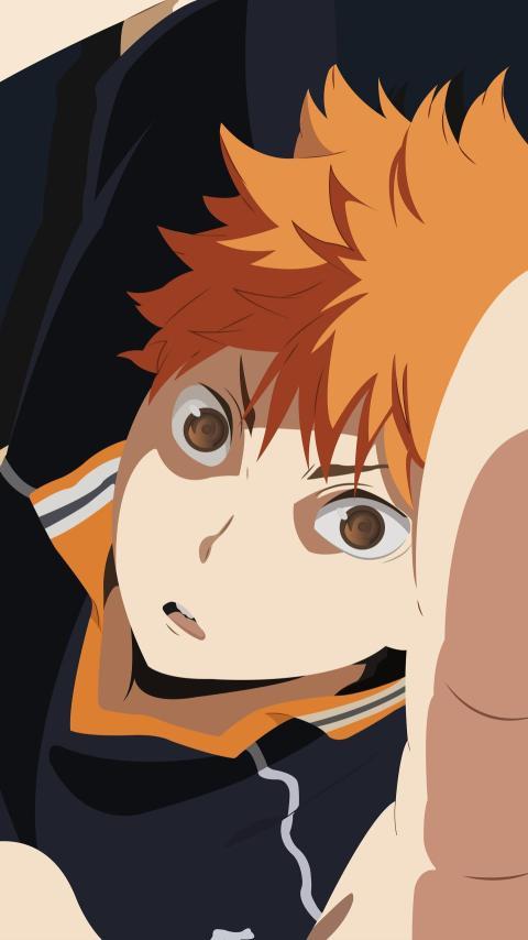4K Haikyu!! Phone Wallpaper - Shoyo Hinata Close-Up